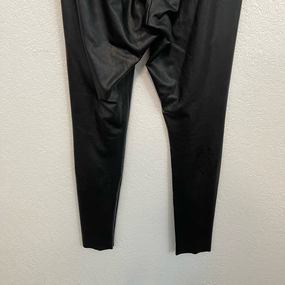 Commando Perfect Control High Waist Faux Leather Pull-On Leggings Black Medium - Picture 10 of 11